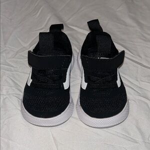 VANS Kids Black and White Sneakers